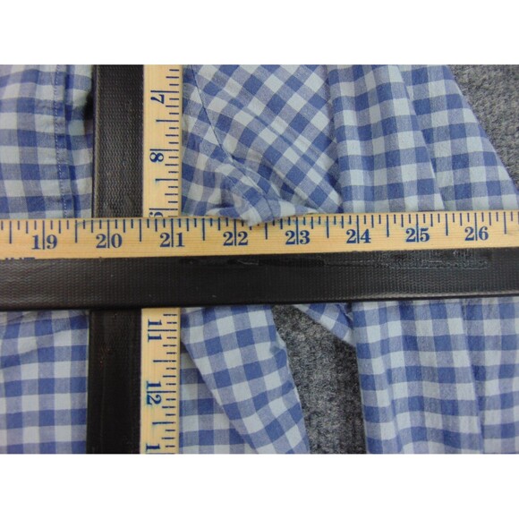 Nordstrom Shirt Mens 2XL Trim Fit Gray White Check Long Sleeve - Picture 7 of 9